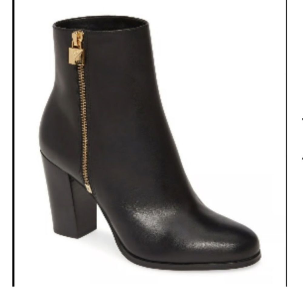 MICHAEL KORS LEATHER FRENCHIE BOOTIES sz 8
